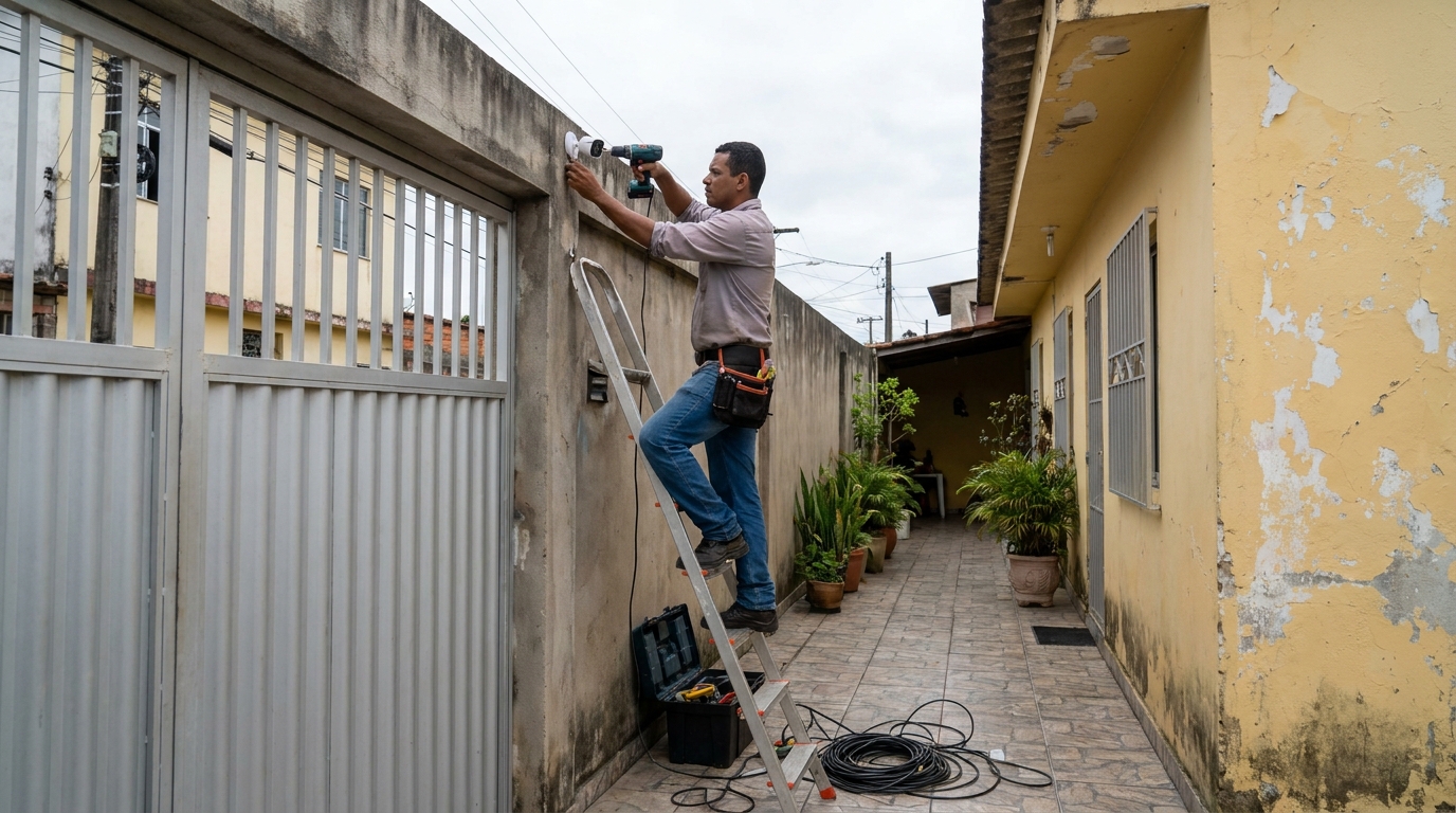 Instalacao de cameras de seguranca profissional em Taubaté‑SP