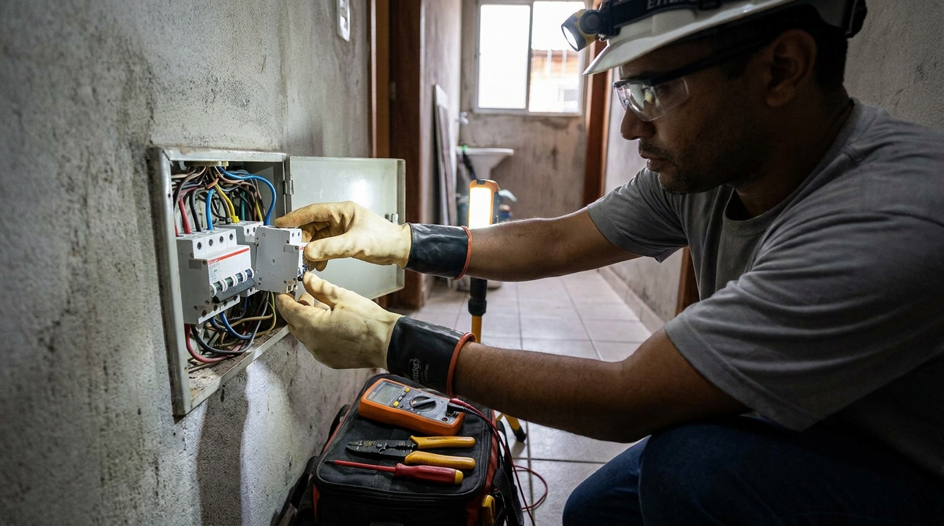 Instalacao de disjuntor profissional em Taubaté‑SP