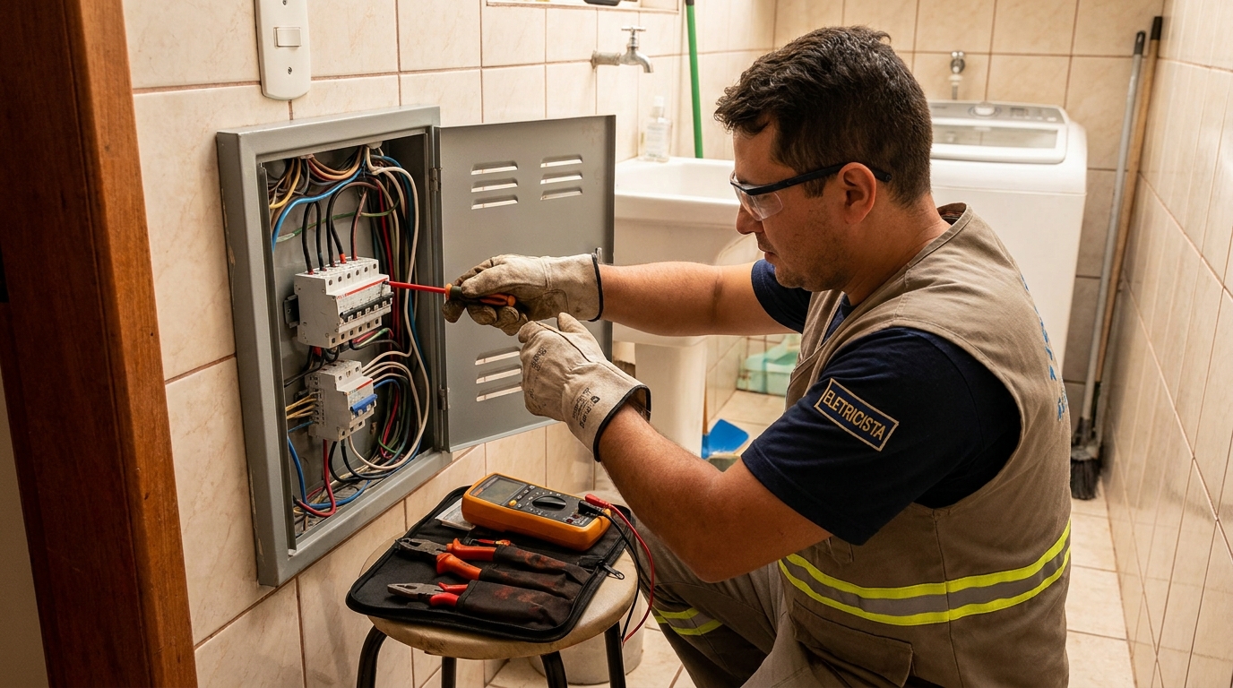 Instalacao de disjuntor residencial em Taubaté‑SP