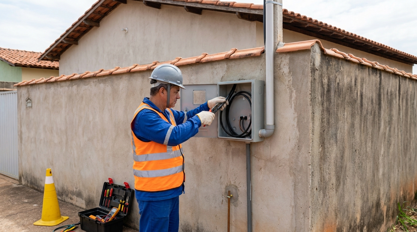 Instalacao de padrao de energia profissional em Taubaté‑SP