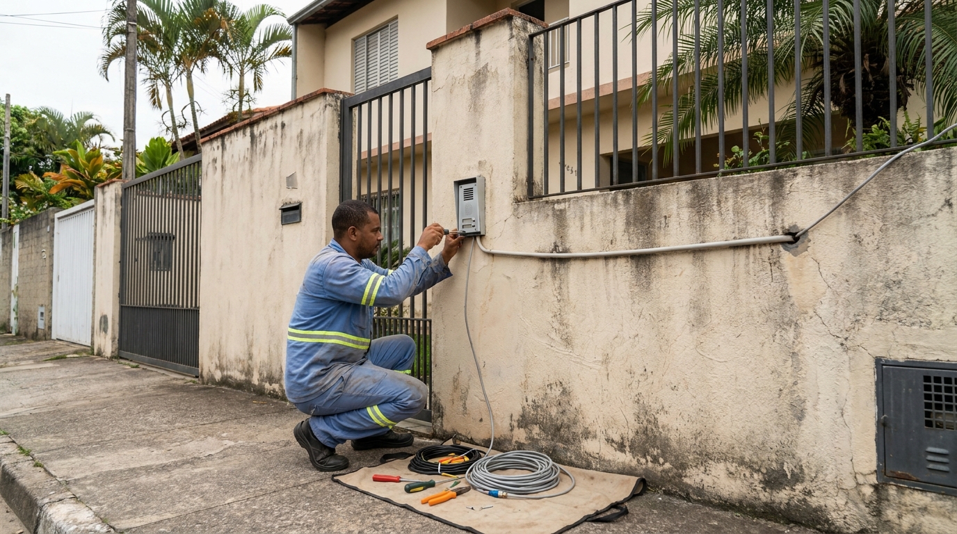 Instalacao de video porteiro em Taubaté‑SP